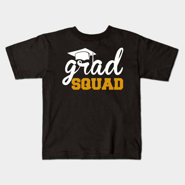 Graduation 2024 Squad Senior Class Of 2024 End School Year Kids T-Shirt by AE Desings Digital